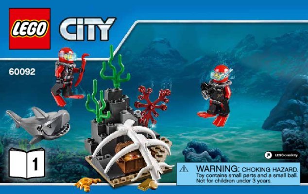 Istruzioni per la Costruzione - LEGO - City - 60092 - Sottomarino: Page 1