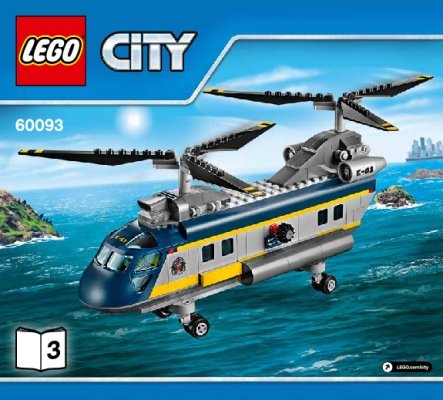 Istruzioni per la Costruzione - LEGO - City - 60093 - Elicottero di salvataggio: Page 1