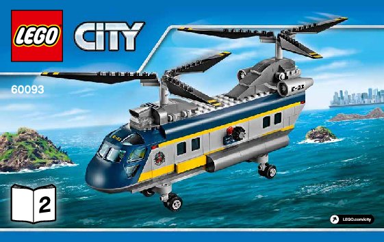 Istruzioni per la Costruzione - LEGO - City - 60093 - Elicottero di salvataggio: Page 1