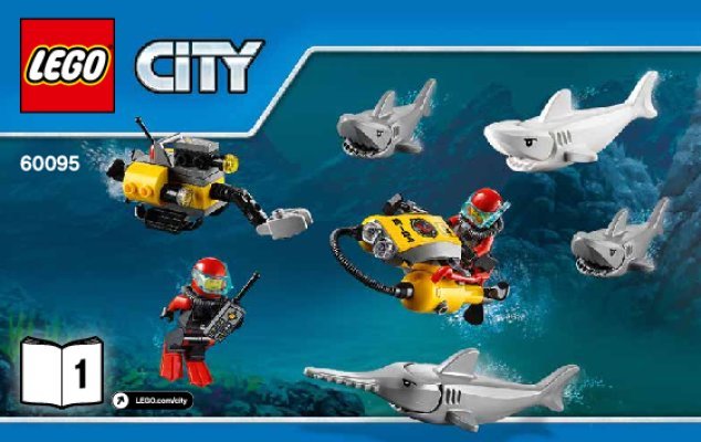 Istruzioni per la Costruzione - LEGO - City - 60095 - Nave per esplorazioni sottomarine: Page 1