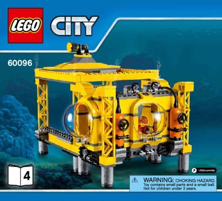 Istruzioni per la Costruzione - LEGO - City - 60096 - Base sottomarina: Page 1