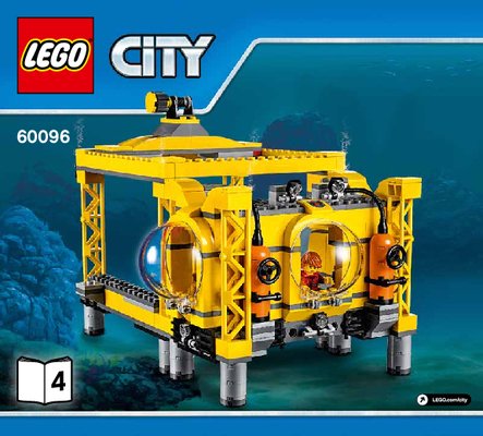 Istruzioni per la Costruzione - LEGO - City - 60096 - Base sottomarina: Page 1