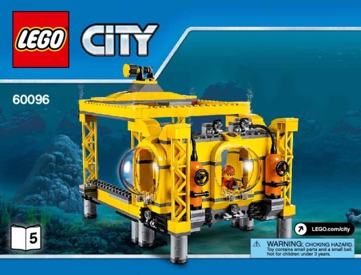 Istruzioni per la Costruzione - LEGO - City - 60096 - Base sottomarina: Page 1