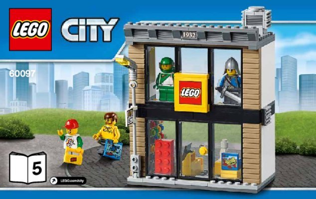 Istruzioni per la Costruzione - LEGO - City - 60097 - Piazza della città: Page 1