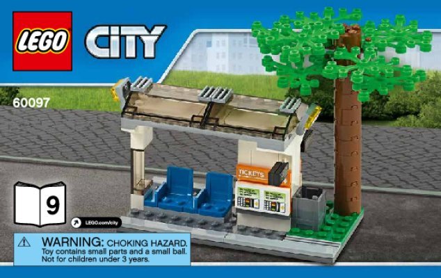 Istruzioni per la Costruzione - LEGO - City - 60097 - Piazza della città: Page 1