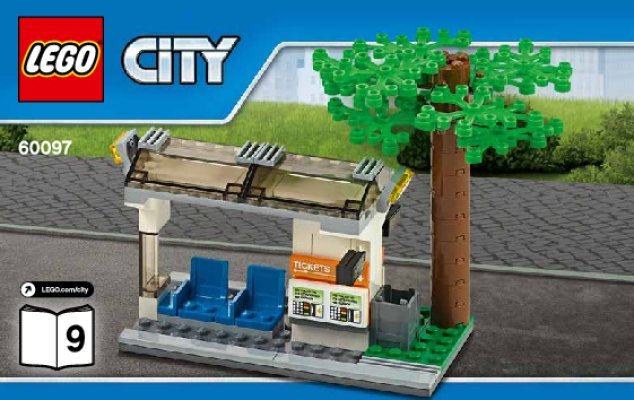 Istruzioni per la Costruzione - LEGO - City - 60097 - Piazza della città: Page 1