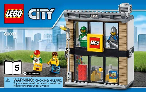 Istruzioni per la Costruzione - LEGO - City - 60097 - Piazza della città: Page 1