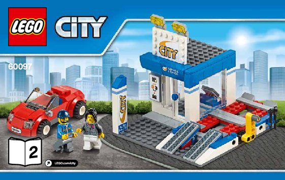 Istruzioni per la Costruzione - LEGO - City - 60097 - Piazza della città: Page 1