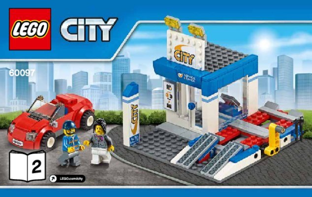 Istruzioni per la Costruzione - LEGO - City - 60097 - Piazza della città: Page 1