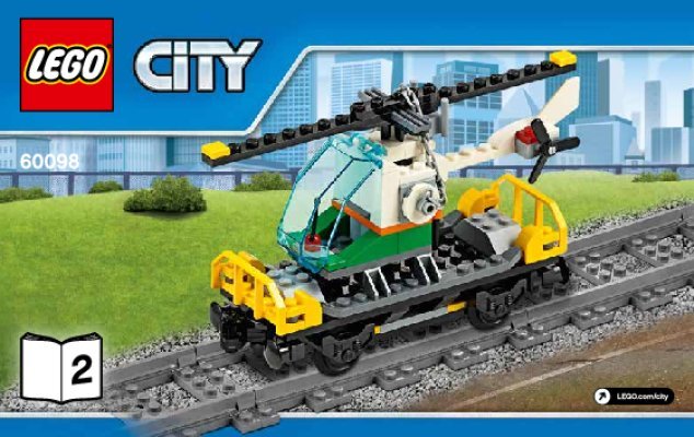 Istruzioni per la Costruzione - LEGO - City - 60098 - Treno trasporto pesante: Page 1