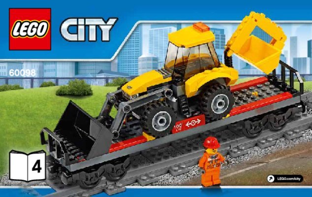 Istruzioni per la Costruzione - LEGO - City - 60098 - Treno trasporto pesante: Page 1