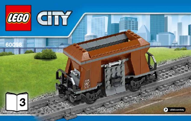 Istruzioni per la Costruzione - LEGO - City - 60098 - Treno trasporto pesante: Page 1