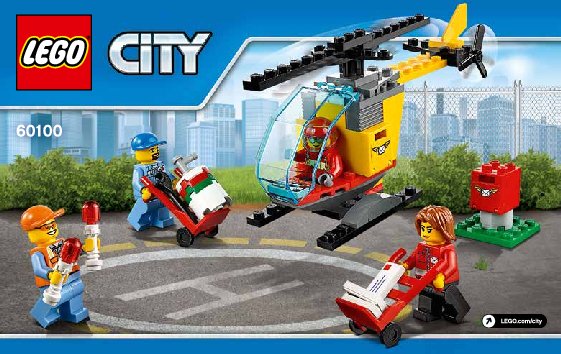 Istruzioni per la Costruzione - LEGO - City - 60100 - Starter Set aeroporto: Page 1