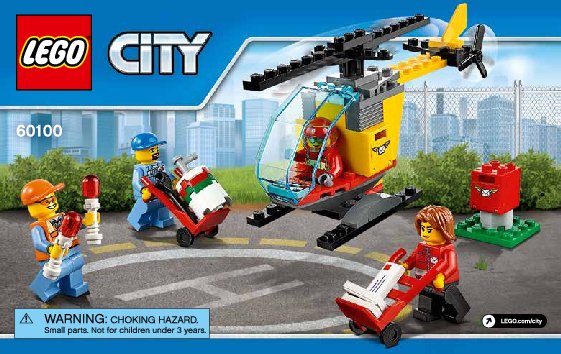 Istruzioni per la Costruzione - LEGO - City - 60100 - Starter Set aeroporto: Page 1