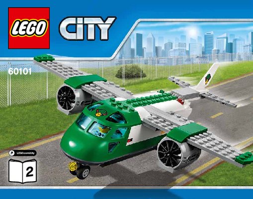 Istruzioni per la Costruzione - LEGO - City - 60101 - Aereo da carico: Page 1