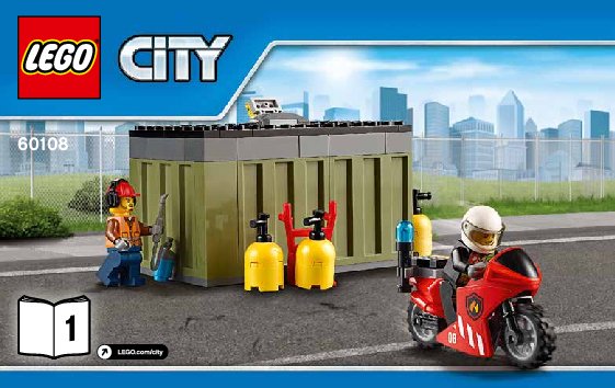 Istruzioni per la Costruzione - LEGO - City - 60108 - Unità di risposta antincendio: Page 1