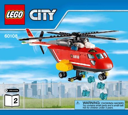 Istruzioni per la Costruzione - LEGO - City - 60108 - Unità di risposta antincendio: Page 1