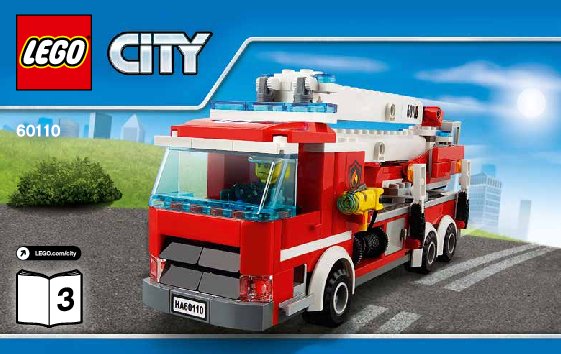 Istruzioni per la Costruzione - LEGO - City - 60110 - Caserma dei pompieri: Page 1