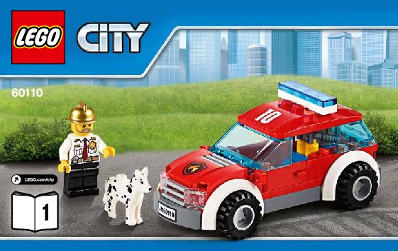 Istruzioni per la Costruzione - LEGO - City - 60110 - Caserma dei pompieri: Page 1