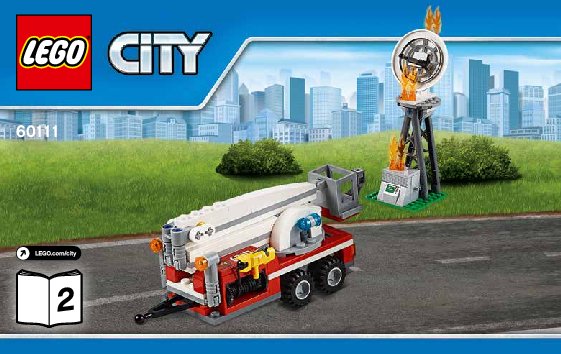 Istruzioni per la Costruzione - LEGO - City - 60111 - Camion dei vigili del fuoco: Page 1