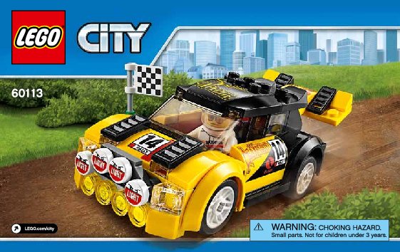 Istruzioni per la Costruzione - LEGO - City - 60113 - Auto da rally: Page 1