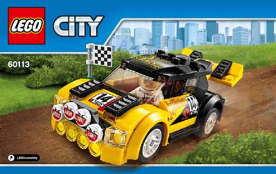 Istruzioni per la Costruzione - LEGO - City - 60113 - Auto da rally: Page 1