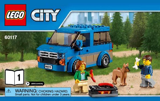 Istruzioni per la Costruzione - LEGO - City - 60117 - Furgone e caravan: Page 1