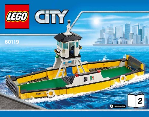 Istruzioni per la Costruzione - LEGO - City - 60119 - Traghetto: Page 1