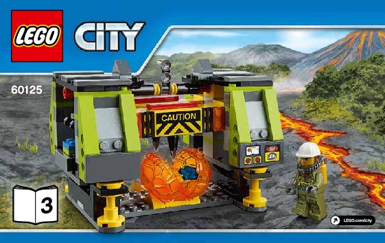 Istruzioni per la Costruzione - LEGO - City - 60125 - Elicottero da carico pesante vulcanico: Page 1