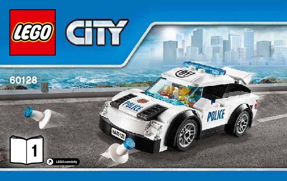 Istruzioni per la Costruzione - LEGO - City - 60128 - Inseguimento della Polizia: Page 1