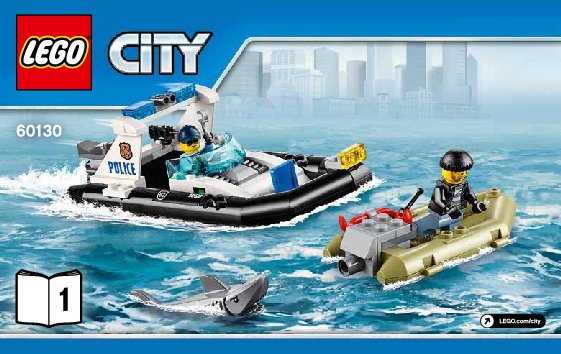 Istruzioni per la Costruzione - LEGO - City - 60130 - La caserma della polizia dell'isola: Page 1