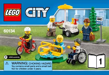 Istruzioni per la Costruzione - LEGO - City - 60134 - Divertimento al parco - City People Pack: Page 1