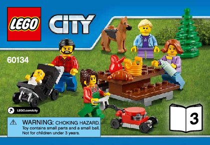 Istruzioni per la Costruzione - LEGO - City - 60134 - Divertimento al parco - City People Pack: Page 1