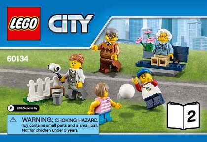 Istruzioni per la Costruzione - LEGO - City - 60134 - Divertimento al parco - City People Pack: Page 1