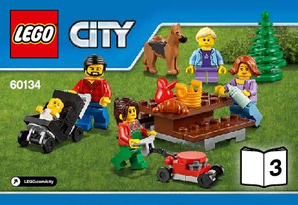 Istruzioni per la Costruzione - LEGO - City - 60134 - Divertimento al parco - City People Pack: Page 1