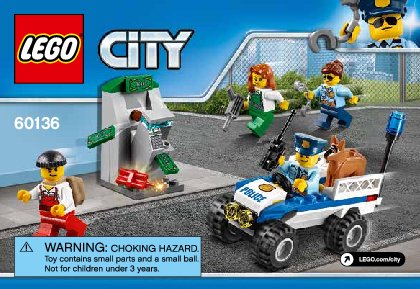 Istruzioni per la Costruzione - LEGO - 60136 - Police Starter Set: Page 1