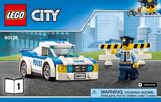 Istruzioni per la Costruzione - LEGO - 60138 - High-speed Chase: Page 1