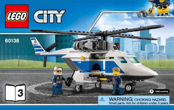 Istruzioni per la Costruzione - LEGO - 60138 - High-speed Chase: Page 1