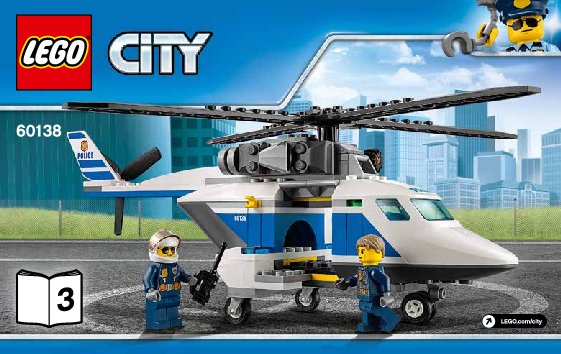 Istruzioni per la Costruzione - LEGO - City - 60138 - Inseguimento ad alta velocità: Page 1