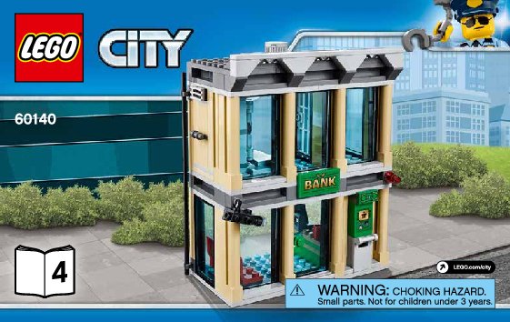 Istruzioni per la Costruzione - LEGO - City - 60140 - Rapina con il bulldozer: Page 1