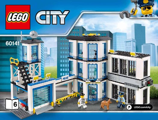 Istruzioni per la Costruzione - LEGO - City - 60141 - Stazione di Polizia: Page 1