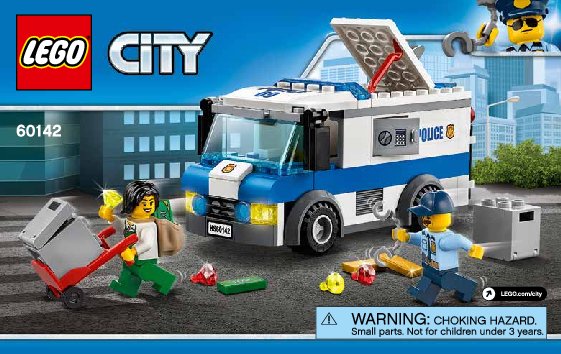 Istruzioni per la Costruzione - LEGO - 60142 - Money Transporter: Page 1