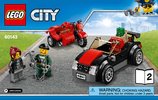 Istruzioni per la Costruzione - LEGO - 60143 - Auto Transport Heist: Page 1