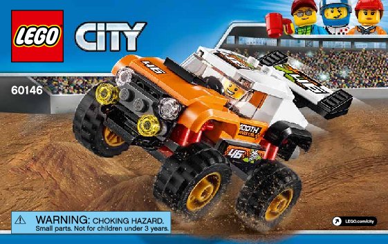 Istruzioni per la Costruzione - LEGO - 60146 - Stunt Truck: Page 1