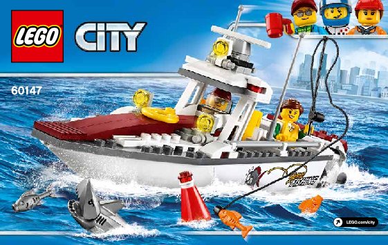 Istruzioni per la Costruzione - LEGO - City - 60147 - Peschereccio: Page 1