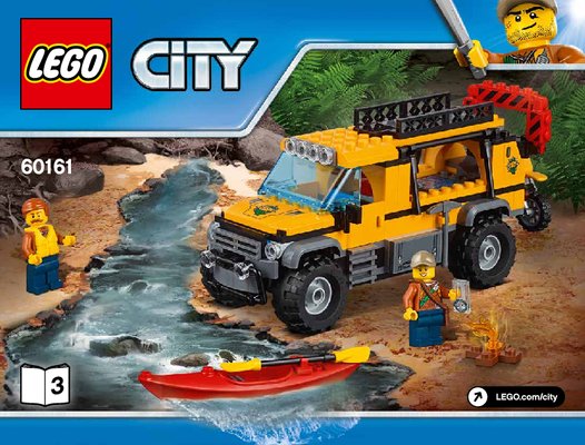 Istruzioni per la Costruzione - LEGO - City - 60161 - Sito di esplorazione nella giungla: Page 1