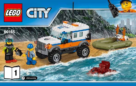 Istruzioni per la Costruzione - LEGO - City - 60165 - Unità di risposta con il fuoristrada 4x4: Page 1