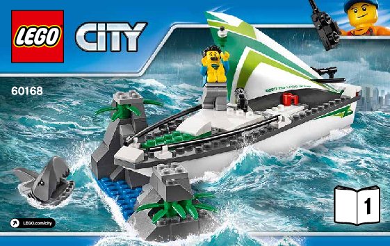 Istruzioni per la Costruzione - LEGO - City - 60168 - Salvataggio della barca a vela: Page 1