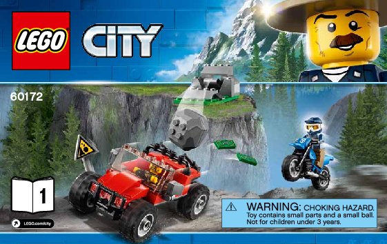 Istruzioni per la Costruzione - LEGO - 60172 - Dirt Road Pursuit: Page 1