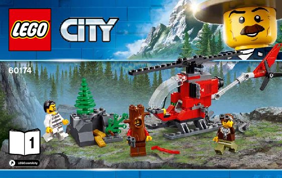 Istruzioni per la Costruzione - LEGO - 60174 - Mountain Police Headquarters: Page 1